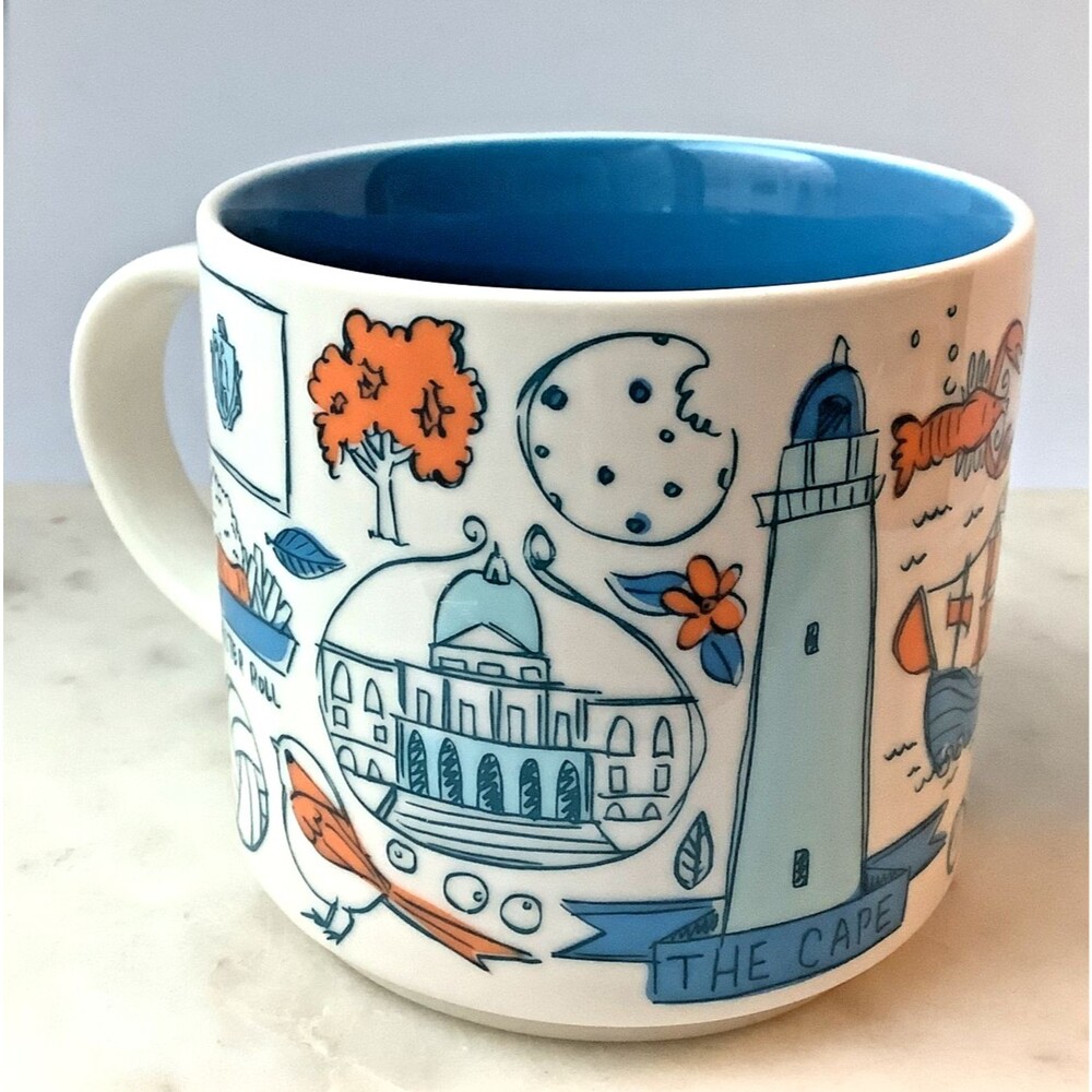 Starbucks Coffee Mug Massachusetts Been There Series 2018 Ceramic Tea Cup 14 oz - Picture 2 of 6